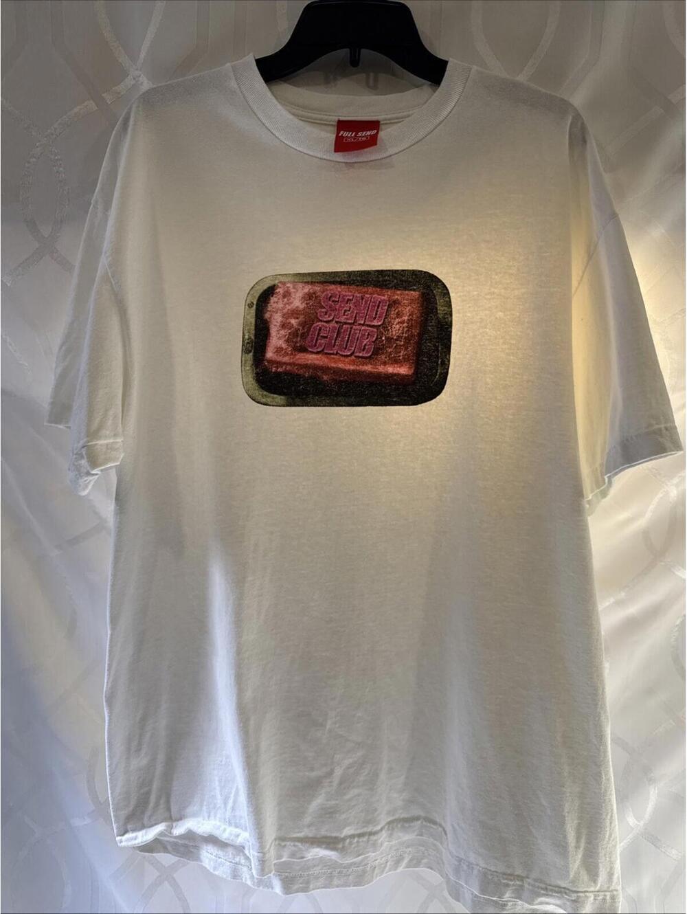 Full Send Shirt Men’s XL White Nelk Boys Steve Will Do It Send Club Tshirt
